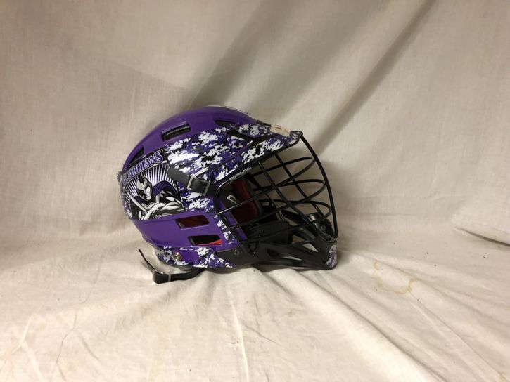 Used Cascade CPX Size Sr Black-Purple Lacrosse Helmet