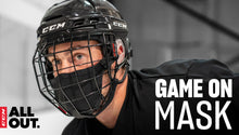 CCM GameOn Player and Goalie Masks (HECC Approved)