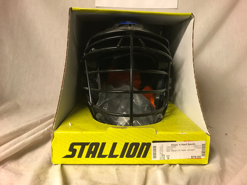 New STX Stallion 575 Size S Black Mens Lacrosse Helmet